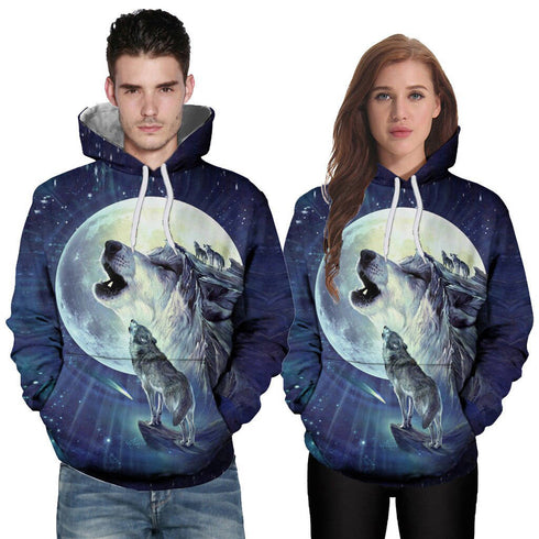 Sweat Loup Hurlant Pleine Lune